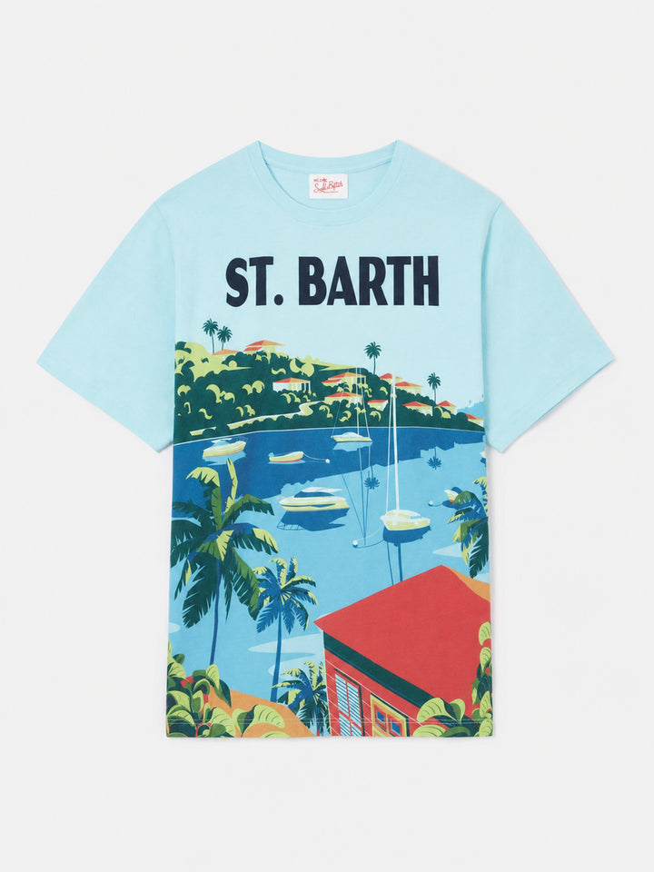T-shirt avec imprimé carte postale Saint Barth 