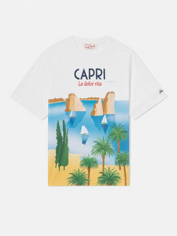 T-shirt avec imprimé carte postale Capri 
