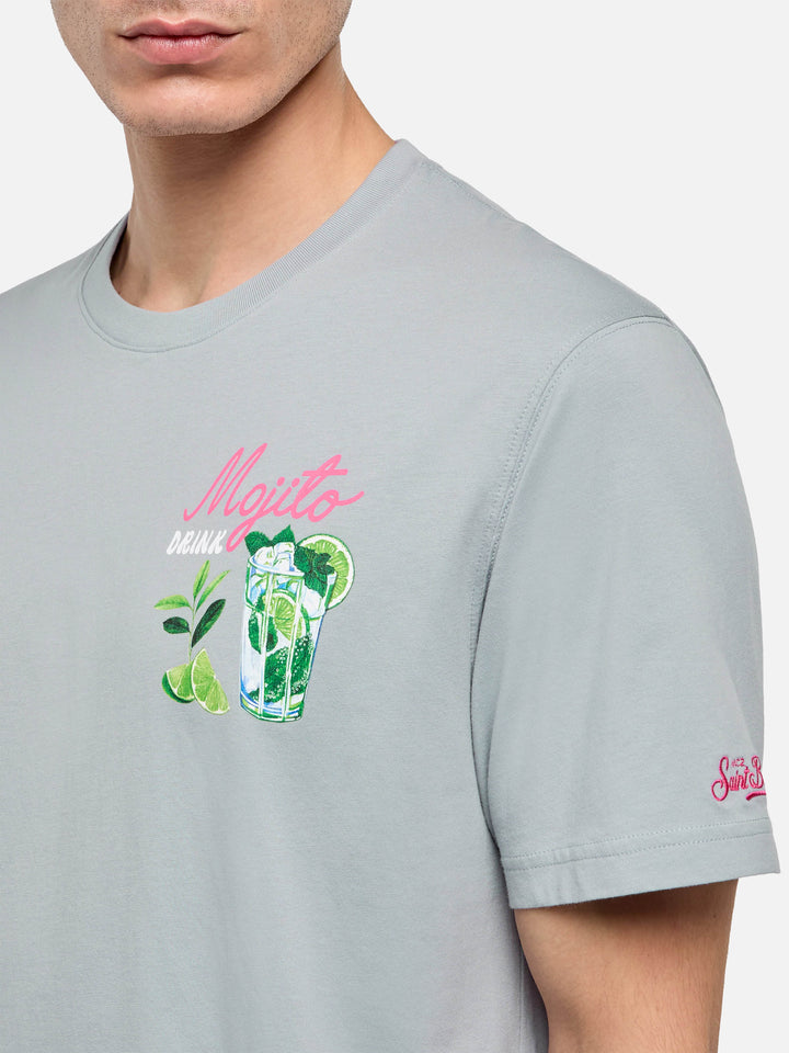 Baumwoll-T-Shirt mit Mojito-Print