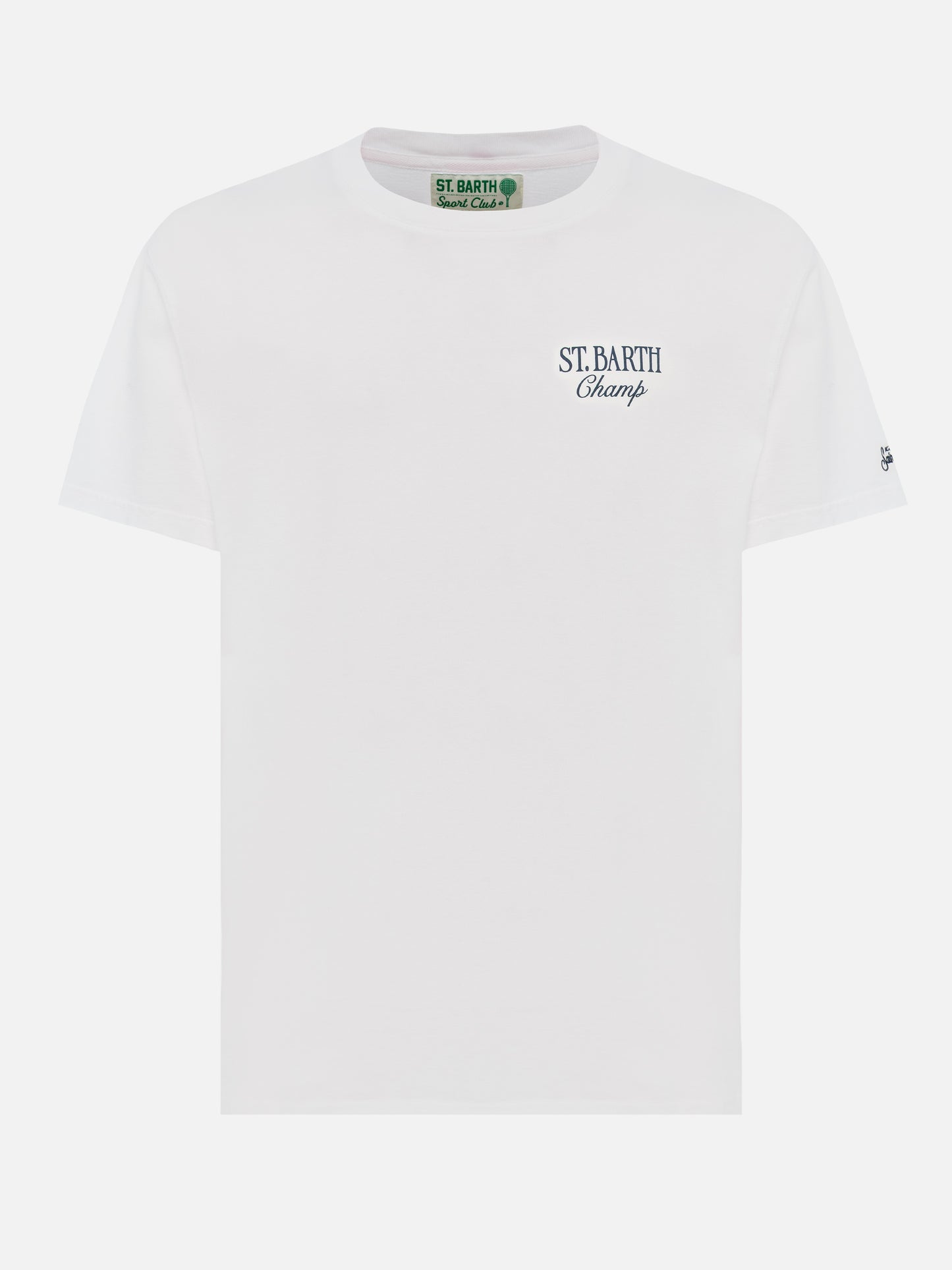 Baumwoll-T-Shirt mit St. Barth Tennis-Print