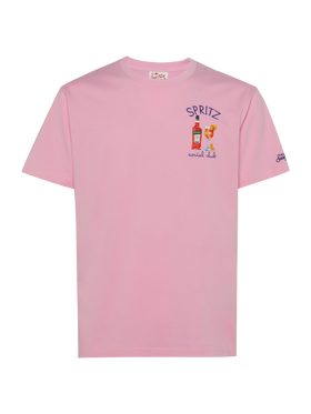 T-Shirt aus Bio-Baumwolle mit Spritz Social Club-Stickerei | APEROL SPECIAL EDITION
