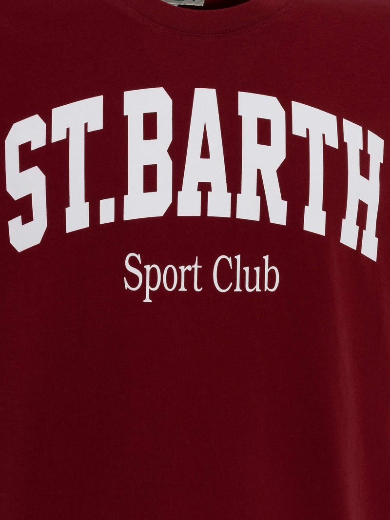 Cotton T-shirt with St. Barth Sport Club print