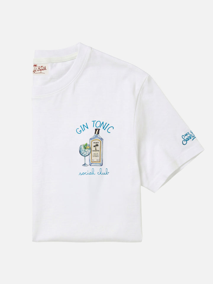Camiseta con bordado gin tonic social club 