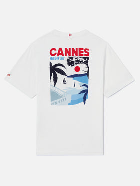 Camiseta con estampado de postal de Cannes 