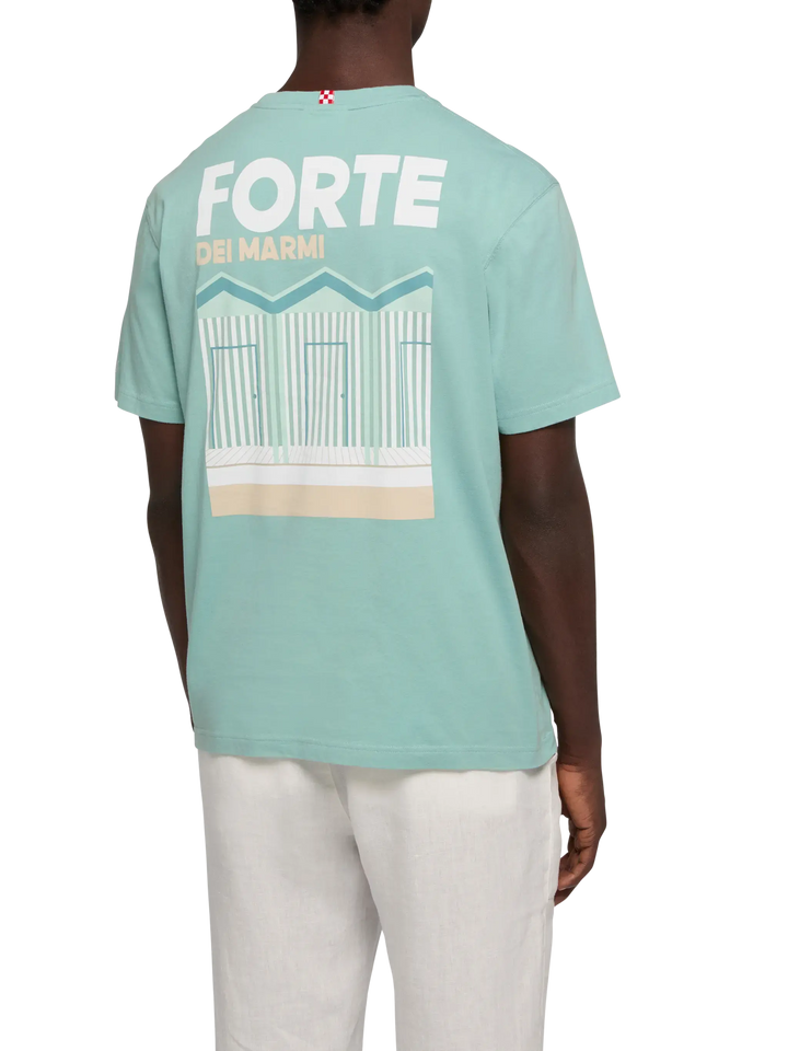 Baumwoll-T-Shirt mit Forte-Postkartendruck