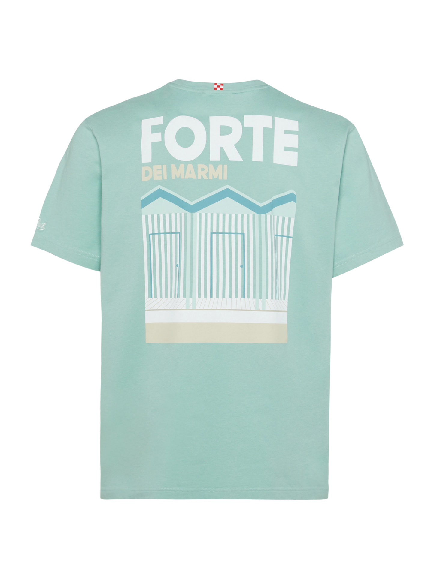 Baumwoll-T-Shirt mit Forte-Postkartendruck