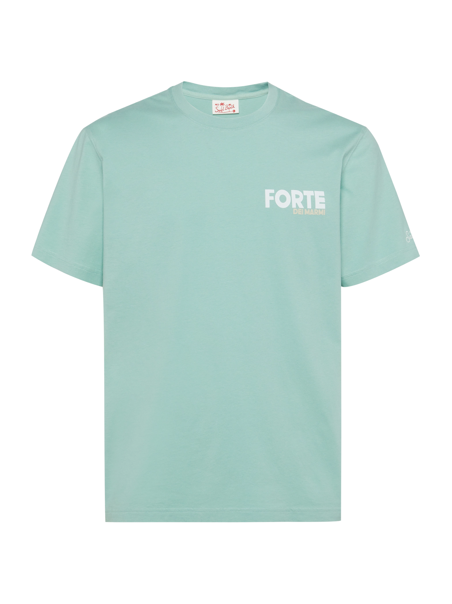Baumwoll-T-Shirt mit Forte-Postkartendruck