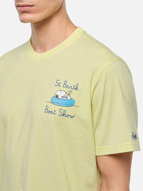 Cotton T-shirt with Snoopy boat print | SNOOPY PEANUTS® SPECIAL EDITION - MC2 Saint Barth