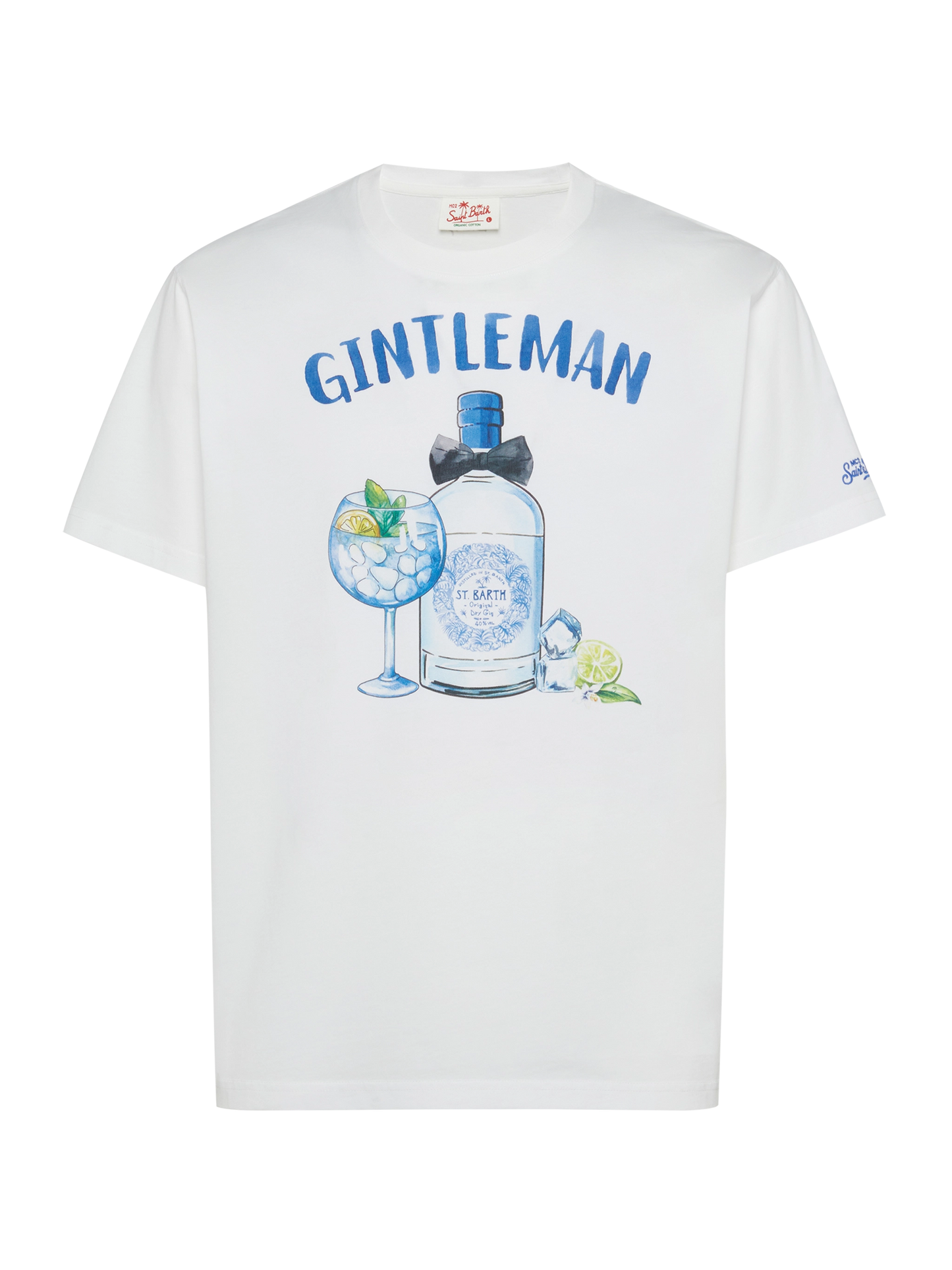 Baumwoll-T-Shirt mit Gintleman-Aufdruck