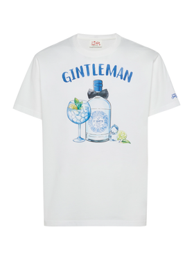 Baumwoll-T-Shirt mit Gintleman-Aufdruck