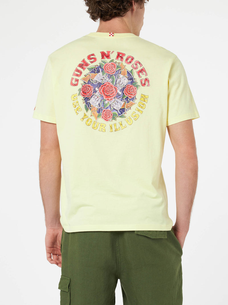 Man cotton t-shirt with Guns n' Roses front and back placed print | GUNS N' ROSES SPECIAL EDITION