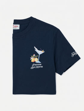 T-shirt Portofino Bay Martini avec imprimé bleu | Special Edition 