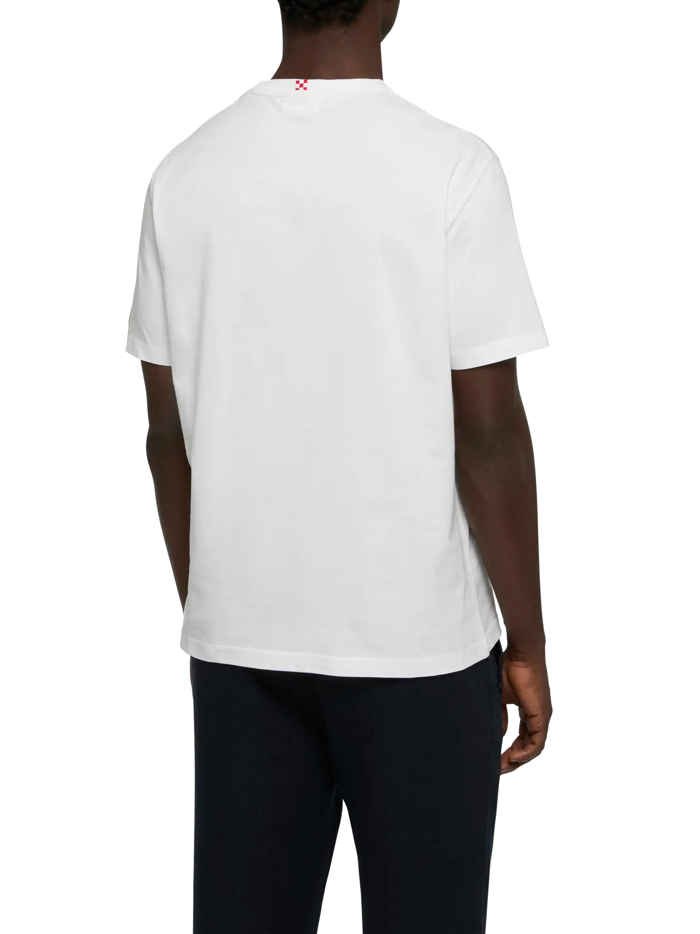 Baumwoll-T-Shirt mit „Mi fai volare“-Stickerei