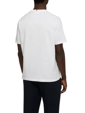 Baumwoll-T-Shirt mit „Mi fai volare“-Stickerei