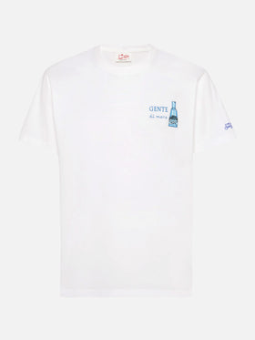 T-shirt with Gente di Mare print and embroidery | Special Edition
