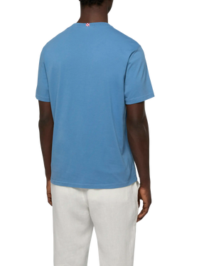 Baumwoll-T-Shirt mit Tutti al Mare-Aufdruck und Stickerei |GIN MARE SPECIAL EDITION