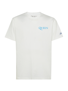 Cotton T-shirt with Queen logo print | QUEEN SPECIAL EDITION - MC2 Saint Barth