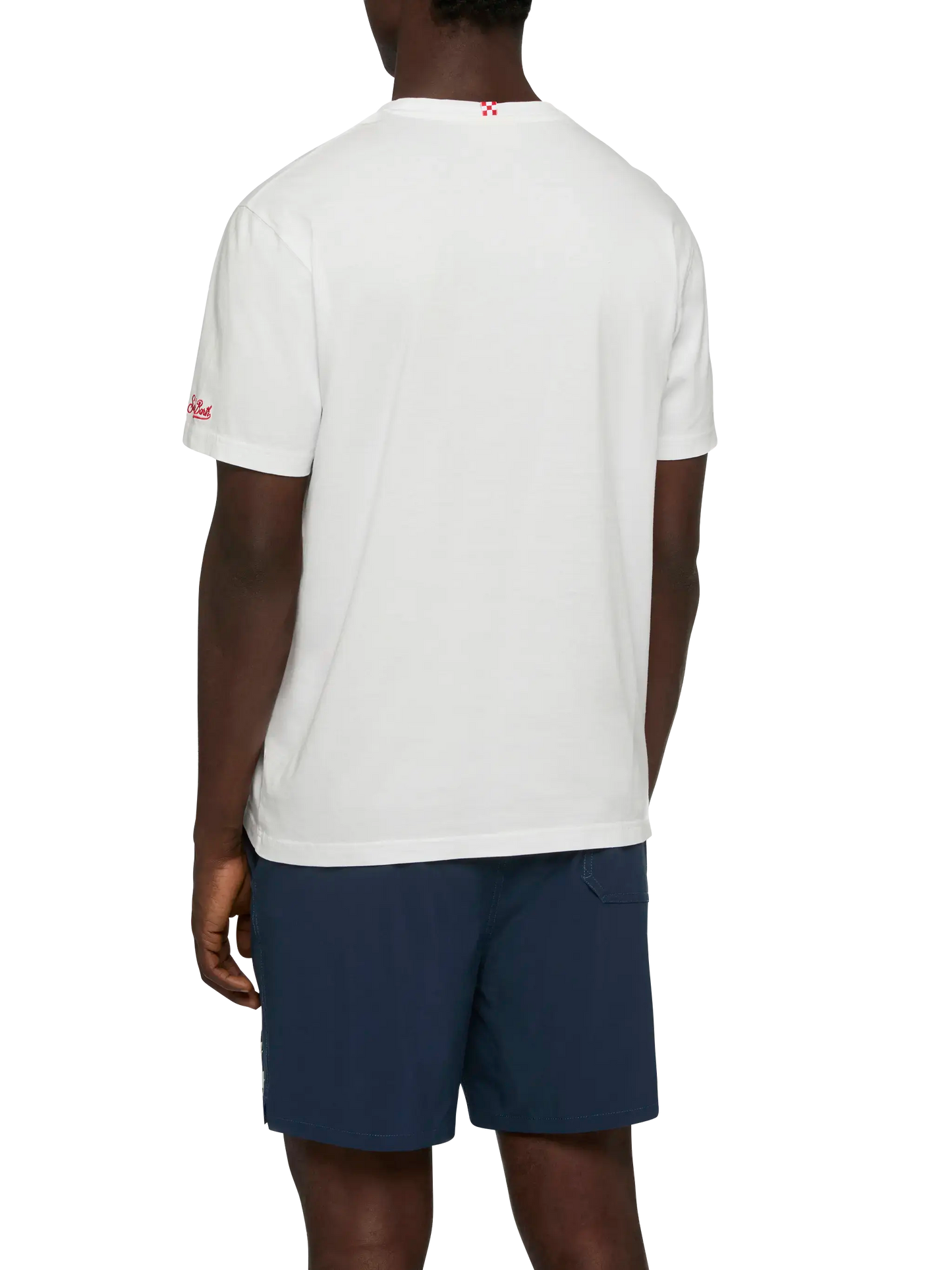 Cotton T-shirt with Bischeri non si pole embroidery |SAPORE DI MARE SPECIAL EDITION