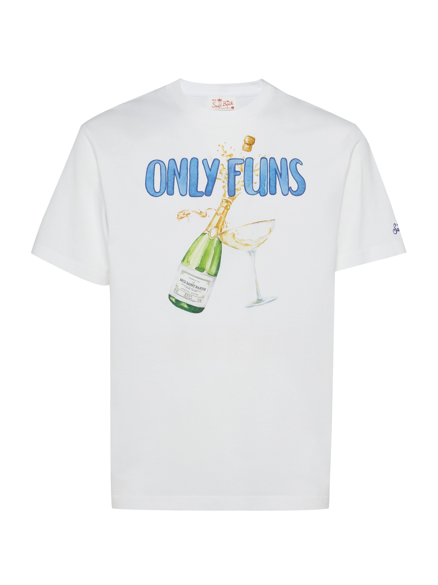 Baumwoll-T-Shirt mit „Only Funs“-Aufdruck