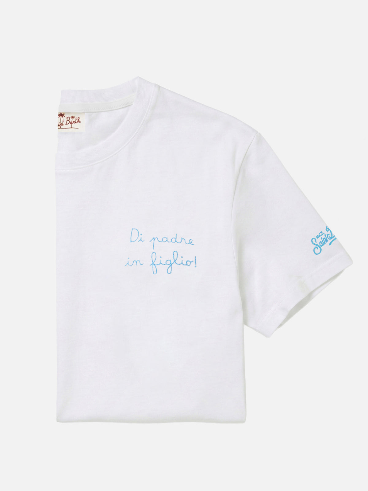 T-shirt en coton avec broderie Di Padre in Figlio | Édition spéciale 
