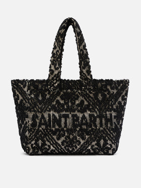 Tufting Cotton Tote Bag nera