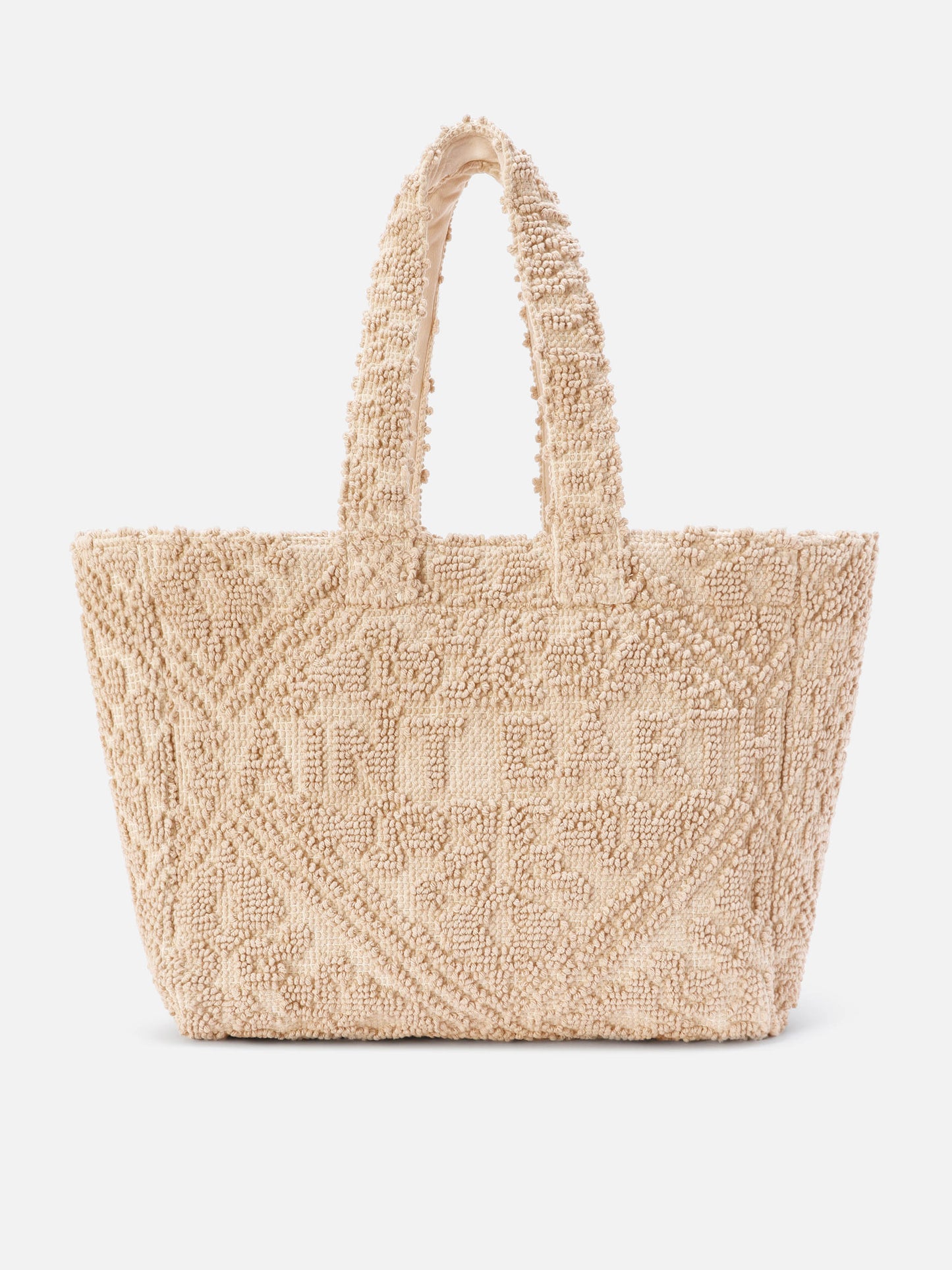 Cotton Tufting bag with raised embroidery