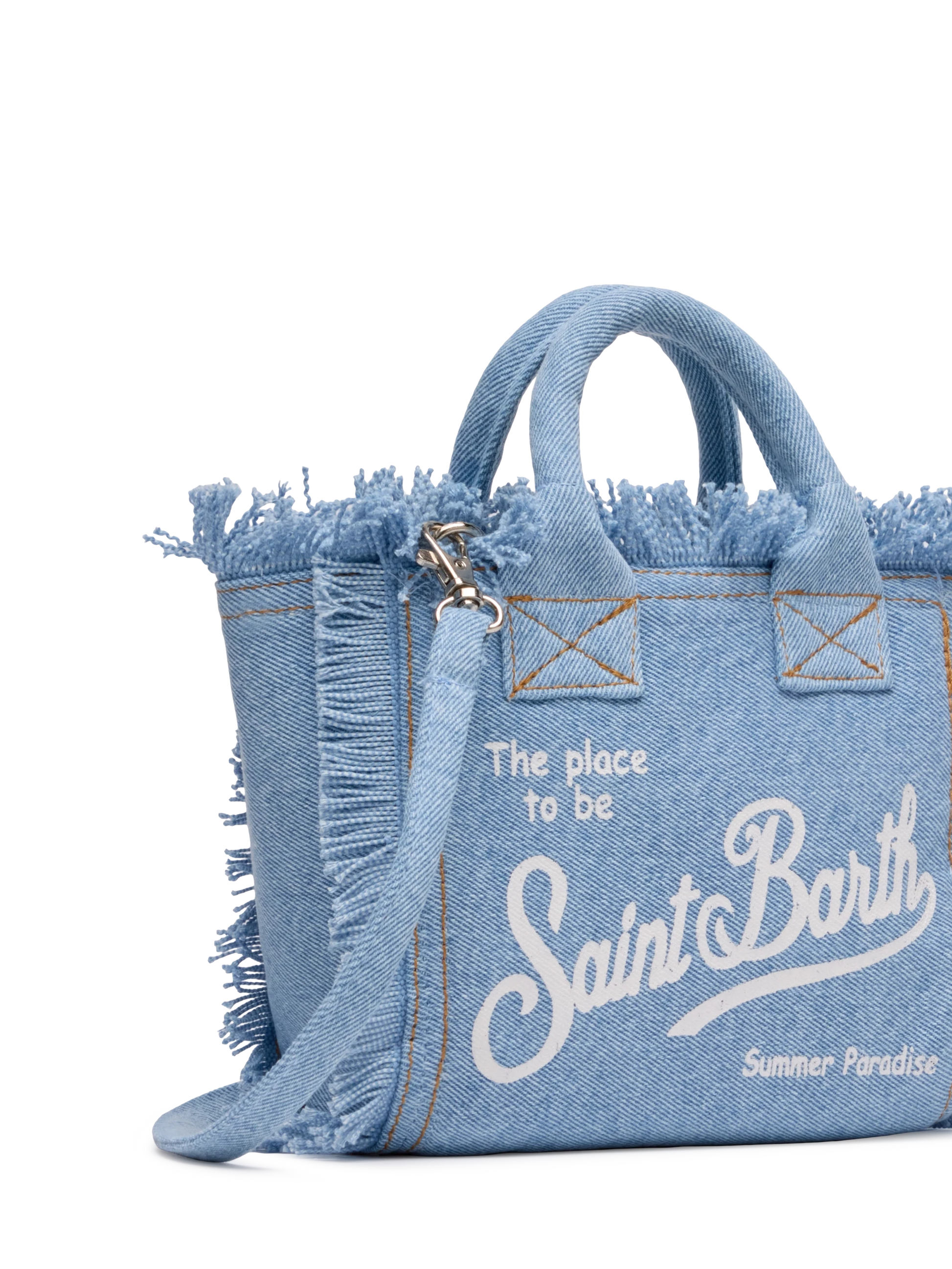 Light denim Mini Vanity bag - MC2 Saint Barth