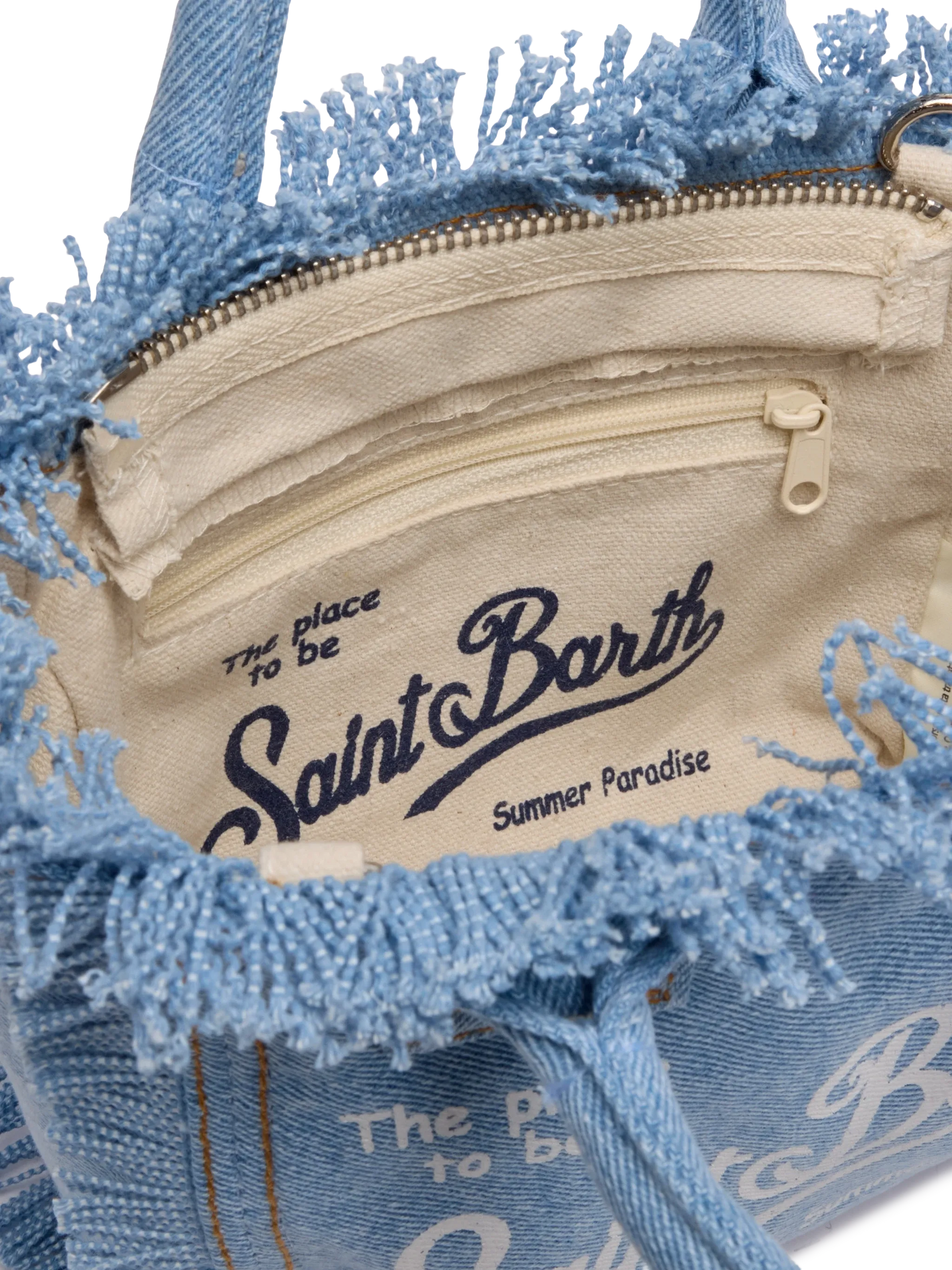 Light denim Mini Vanity bag - MC2 Saint Barth