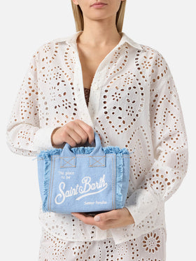 Light wash denim Vanity mini bag