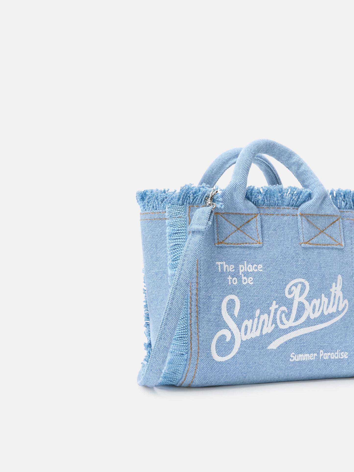 Light wash denim Vanity mini bag