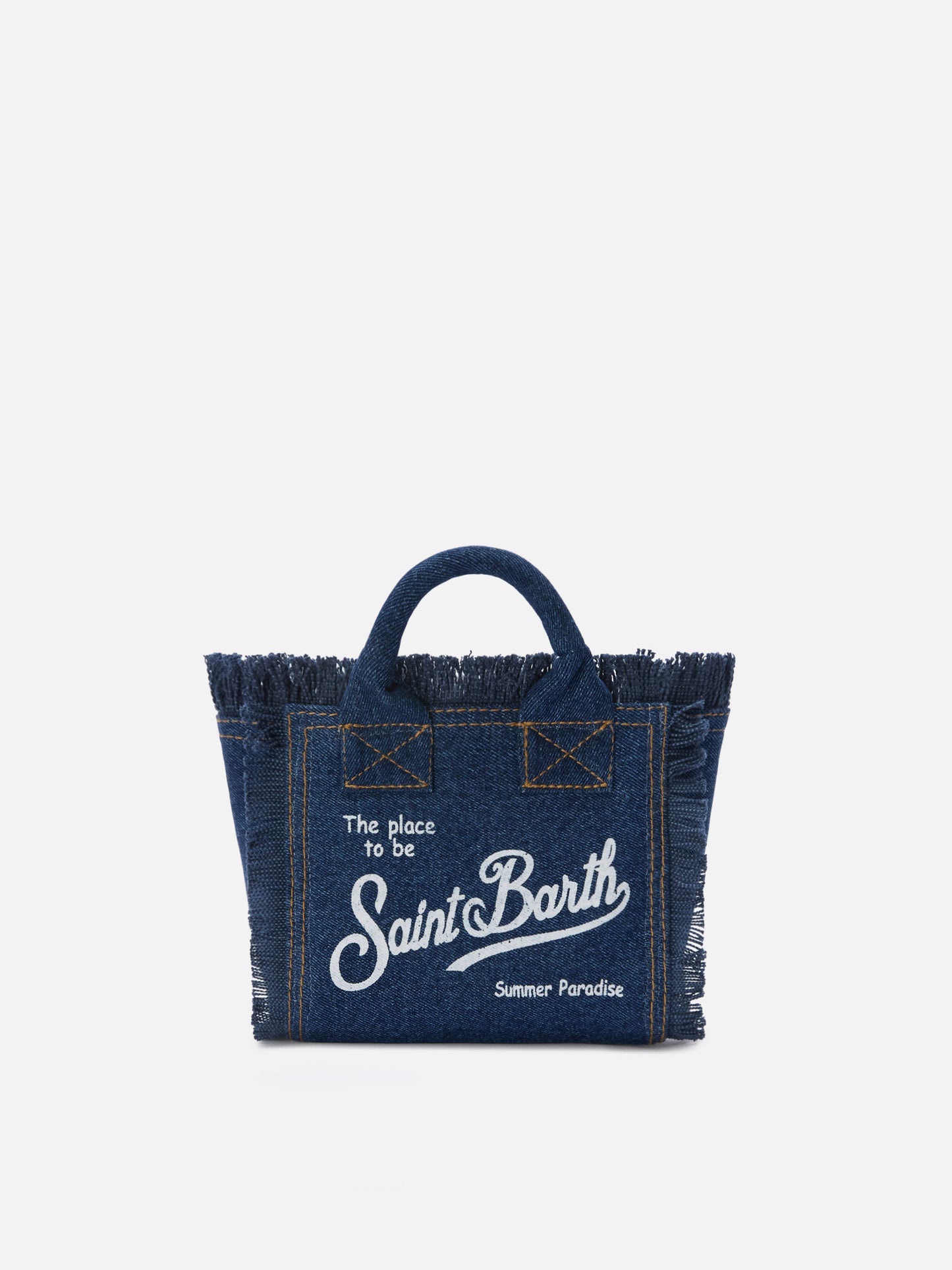 Dark wash denim Vanity mini bag