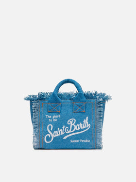 Mini-Kosmetiktasche aus Denim