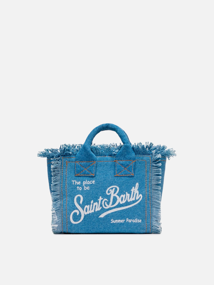 Mini-Kosmetiktasche aus Denim