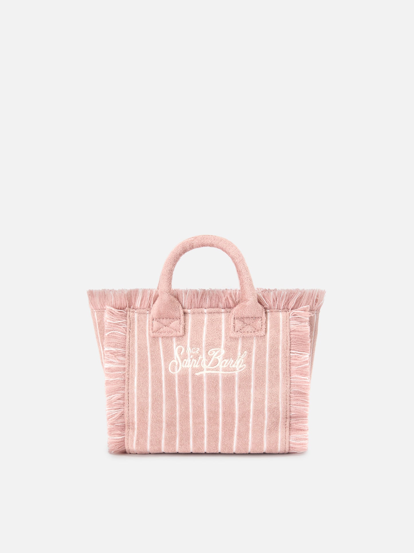 Terry effect striped Vanity mini bag