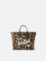 Wollhandtasche Mini Vanity mit Animalier-Muster