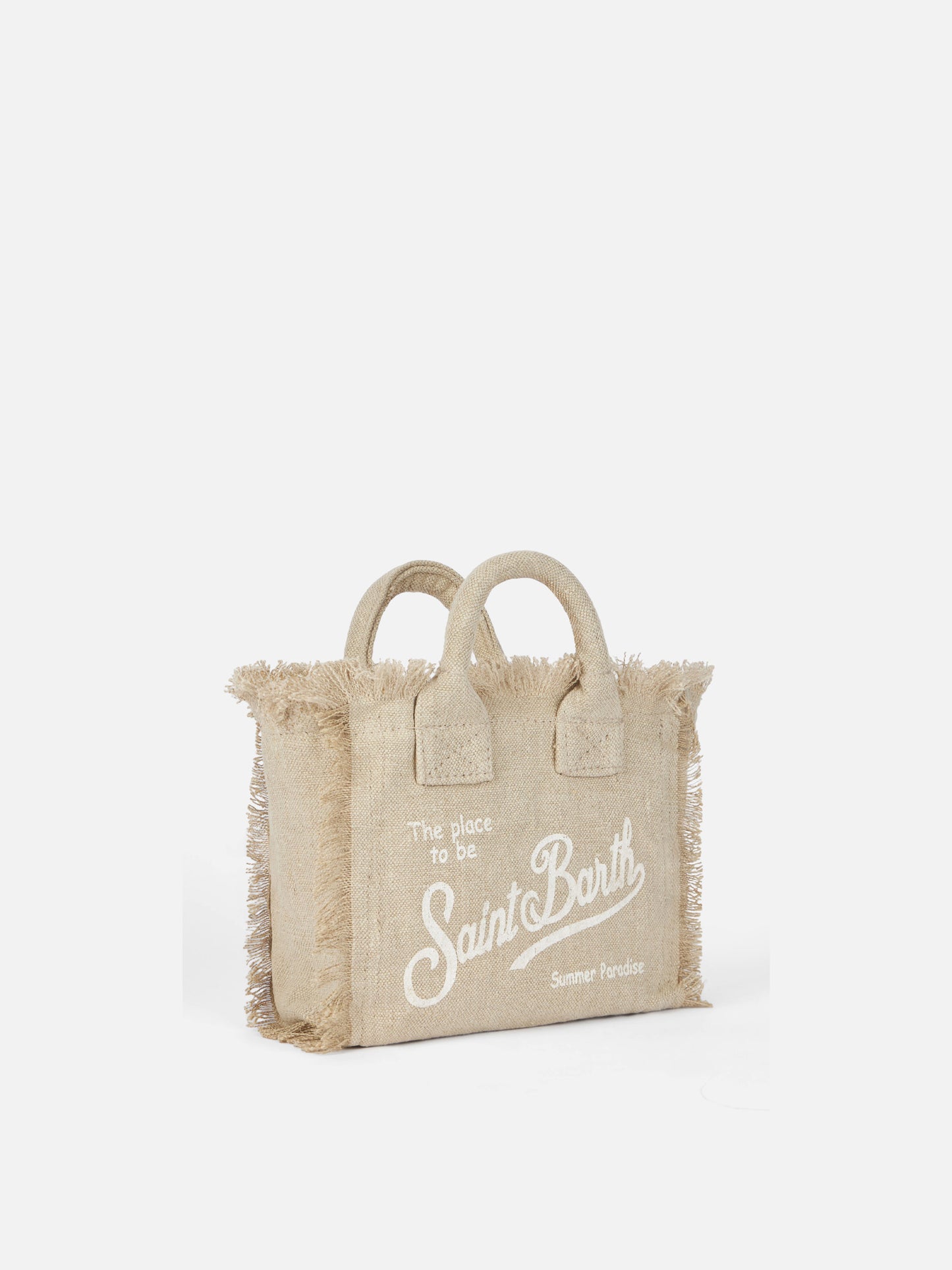 Mini Vanity beige Linen bag