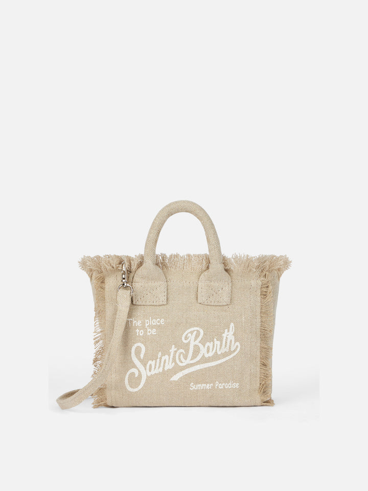 Mini Vanity beige Linen bag