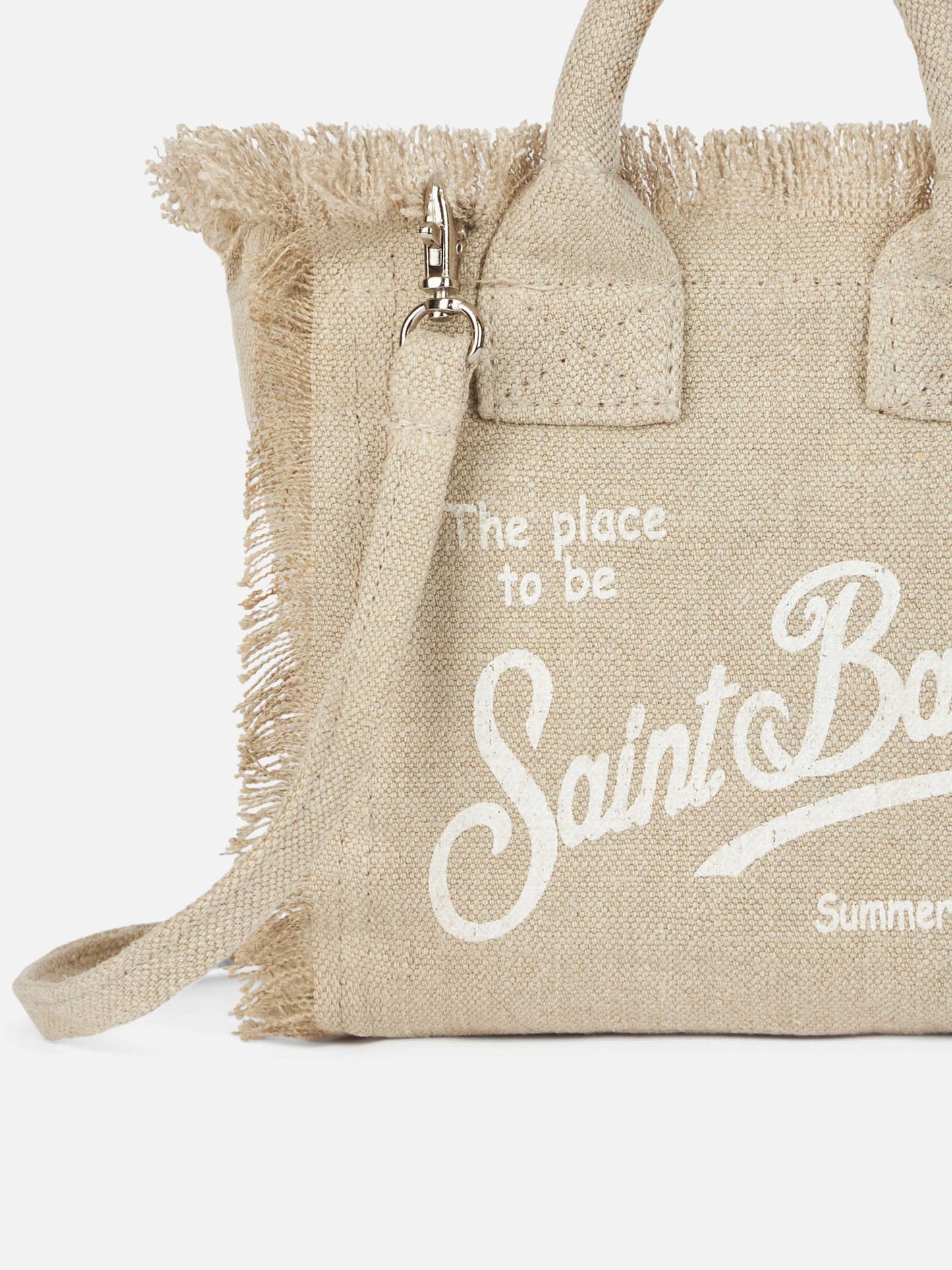 Mini Vanity beige Linen bag