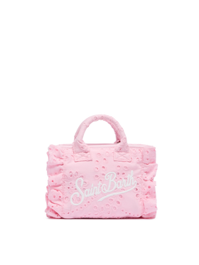 Pink Sangallo lace Mini Vanity Volant bag - MC2 Saint Barth