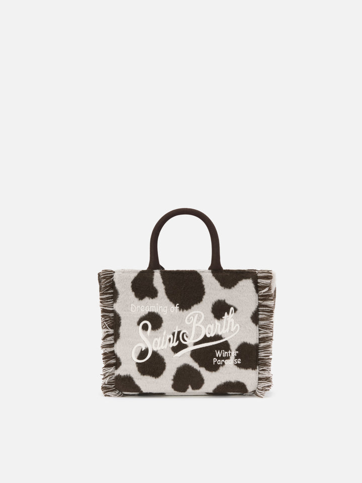 Borsa a mano Vanity Mini Felt in misto lana muccata