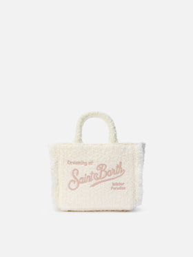 Borsa a mano Vanity Mini Tweed bianca
