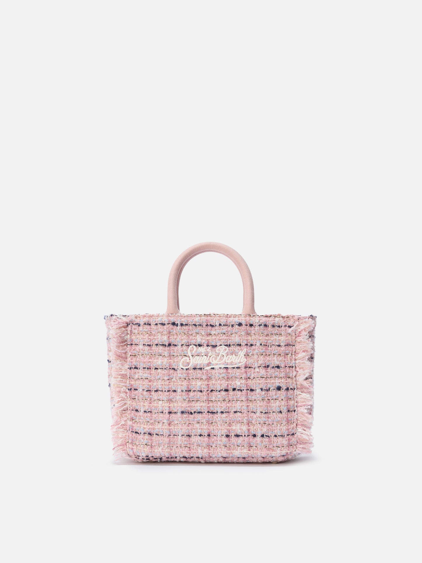 Borsa a mano Vanity Mini Tweed rosa
