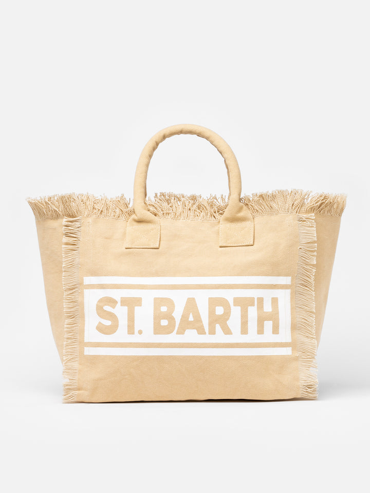 Beige cotton canvas Vanity shoulder bag - MC2 Saint Barth