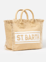 Beige cotton canvas Vanity shoulder bag