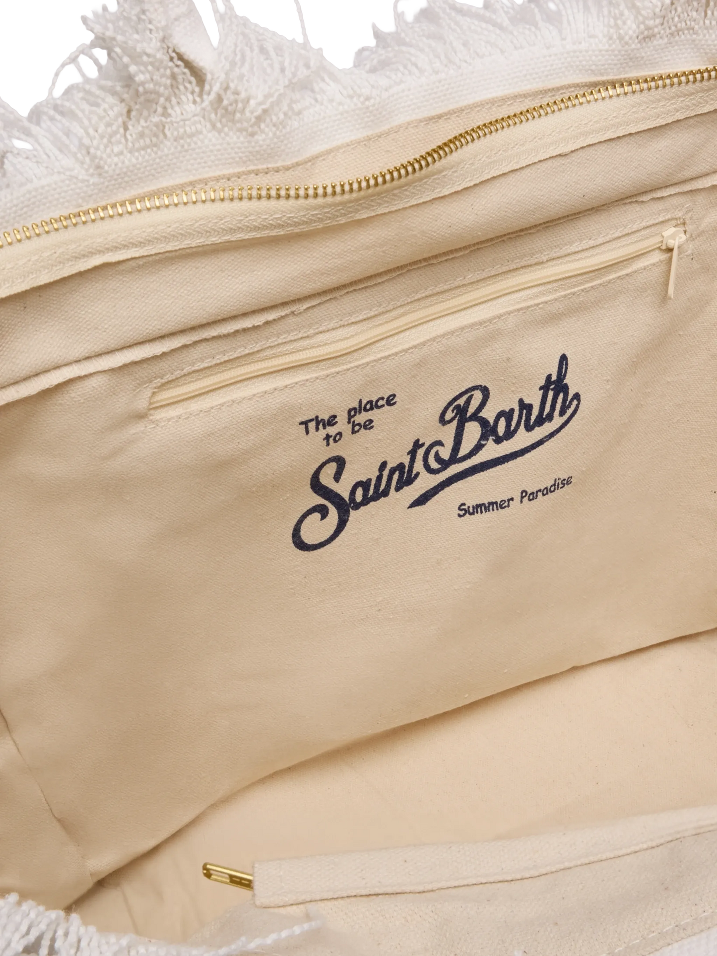 Cotton canvas Vanity tote bag with St. Barth patch logo - MC2 Saint Barth