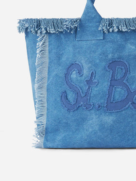 Cotton canvas Vanity tote bag with St. Barth patch logo - MC2 Saint Barth