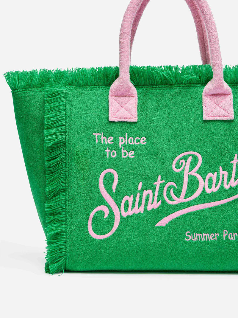 Borsa a spalla Vanity Sponge in spugna verde