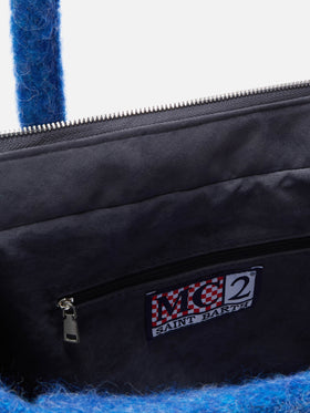 Schminkdecke als Schultertasche mit seitlichen Fransen