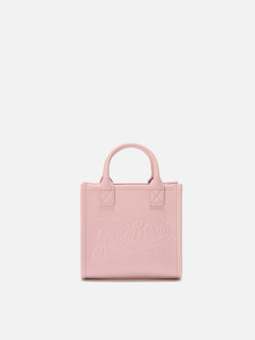 Pink pebbled leather Vanity mini bag