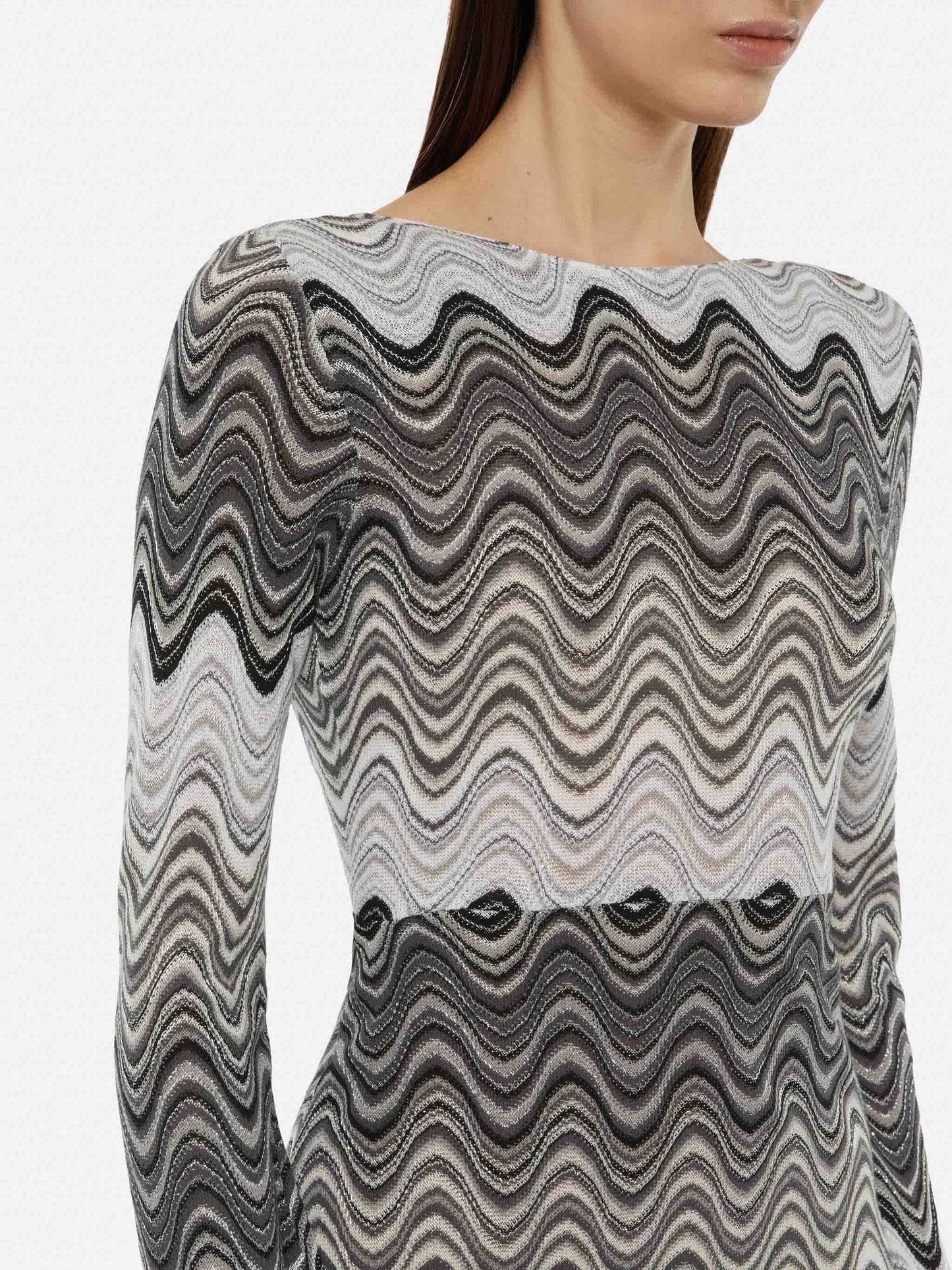 Abito maxi in maglia raschel Venere